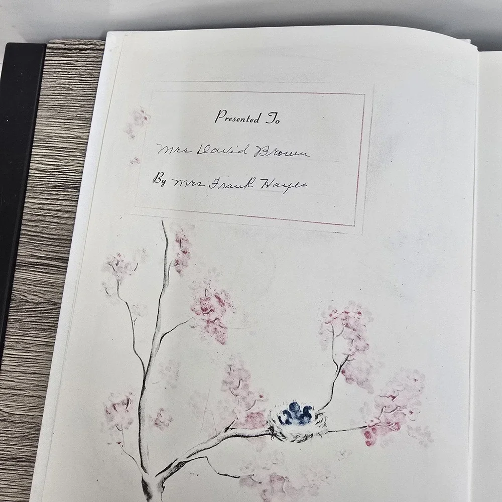 Vintage Baby Memory Book Journey to Seven 1947 Boy Girl Record‎ Unisex Pastel